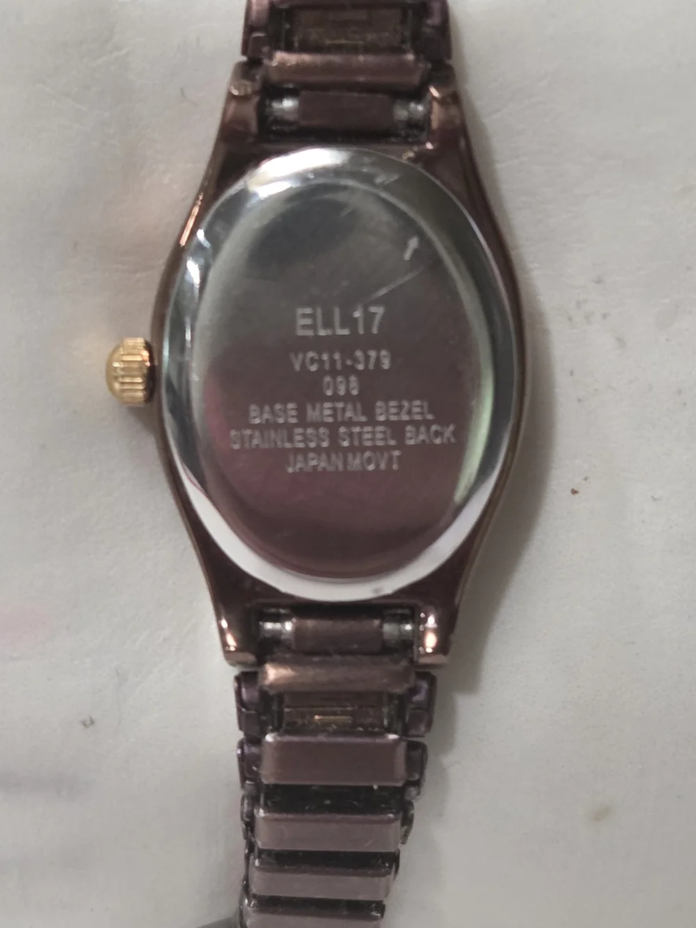 ELGIN II Women's Rose Gold Tone Oval Watch NEW BATTERY